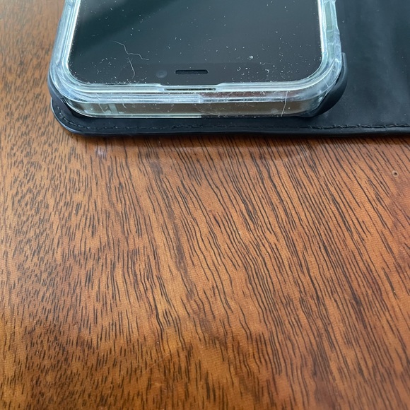 Kate Spade sparkly black phone and card holder. Two card holders, magnetic flap. - Picture 13 of 15